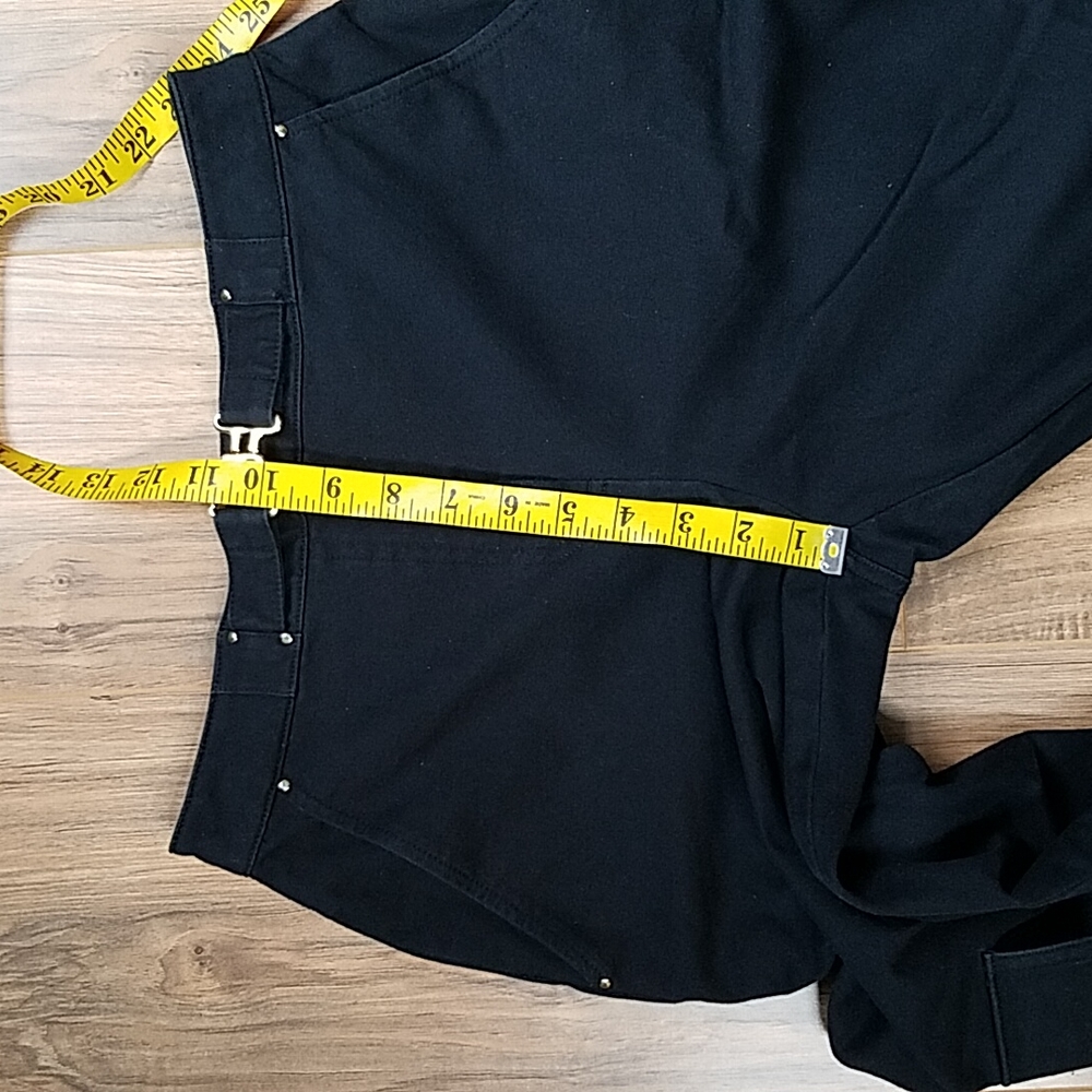 ST JOHN SPORT By Marie Gray Utility Cargo Black Cotton Spandex Pants 4 - Picture 14 of 17